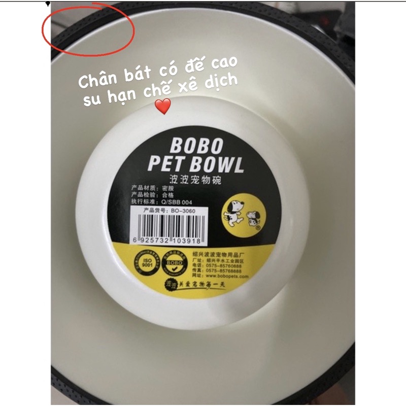 [Cao cấp] Bát ăn nhựa siêu xinh cho chó mèo | Chén ăn Bobo cho thú cưng - Ameo Pet Home