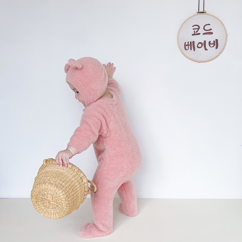 Bộ Áo Liền Quần In Hình Gấu Dễ Thương Thời Trang Mùa Thu 2023In Cho Bé Gái