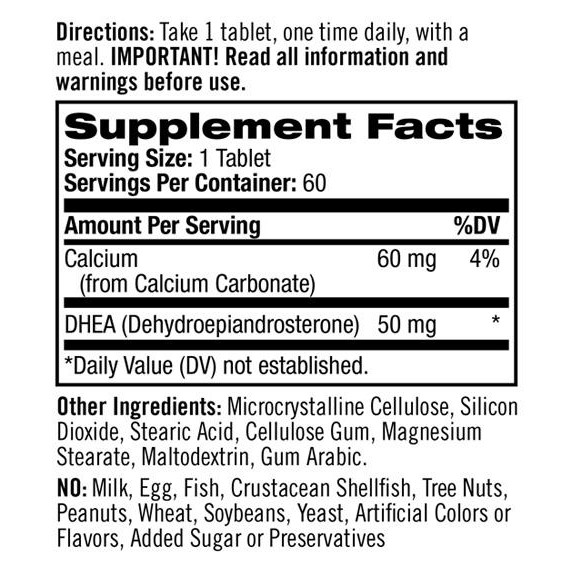 Natrol DHEA hỗ trợ cân bằng nội tiết, giảm stress và chống oxy hóa