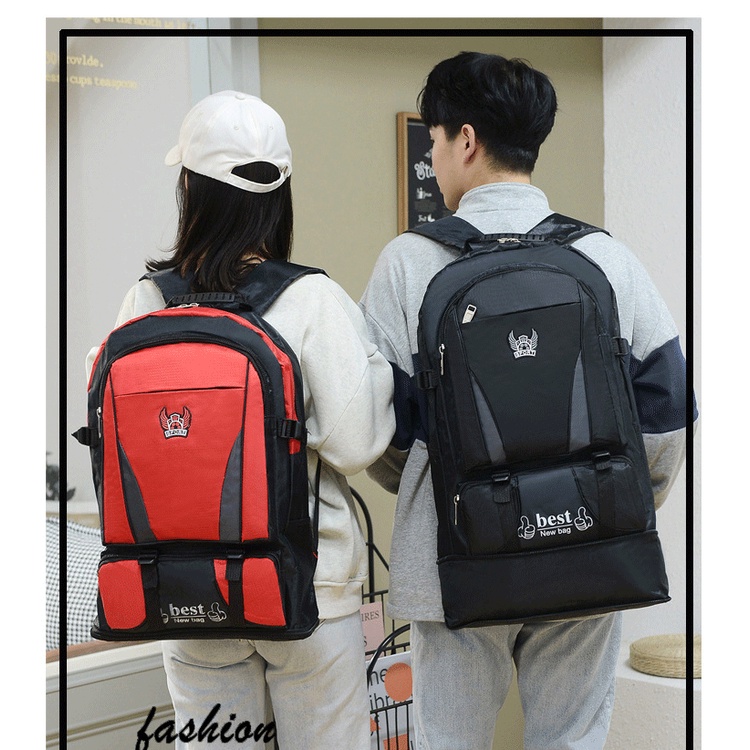 [MỞ RỘNG ĐÁY] Ba Lô hành trang 56L Quân Đội Vải Oxford Ngoài Trời 2022, Balo Leo Núi Thể Thao Du Lịch dã ngoại Cắm Trại