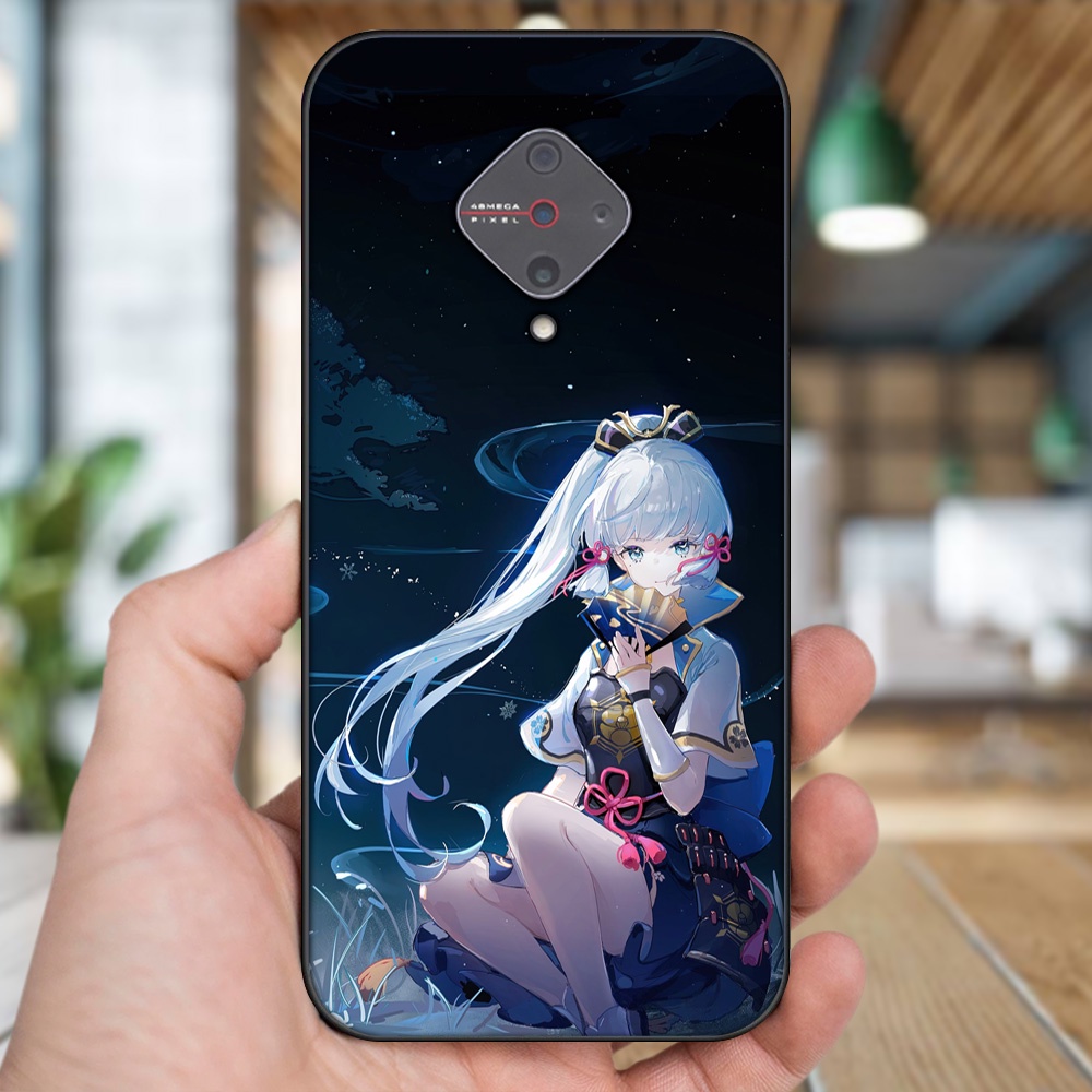 Ốp lưng Vivo S1 Pro viền đen in hình Ayaka Genshin Impact