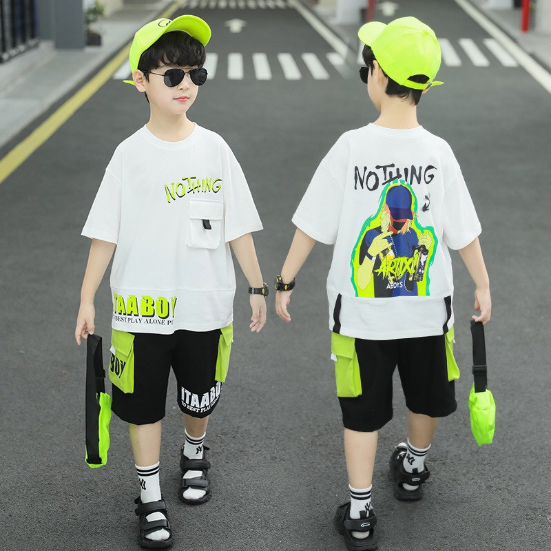 Bộ bé trai cỡ đại phong cách Hàn Quốc