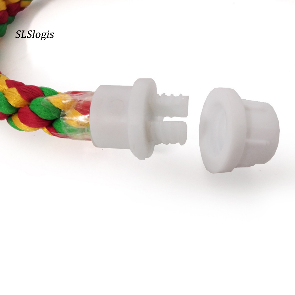Đồ Chơi Mài Móng Chân Bằng Dây Cotton Bện Cho Chim Vẹt