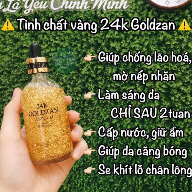 [Hot] Tinh chất vàng 24K - Skinature 24k Goldzan Ampoule [Chính hãng]