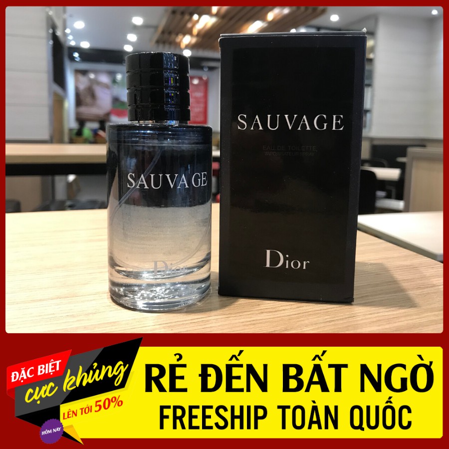 Nước Hoa Nam Sauvega 100ml Hương Thơm Nam Tính - Lưu Hương 8h, Sang Trọng, Lịch Lãm