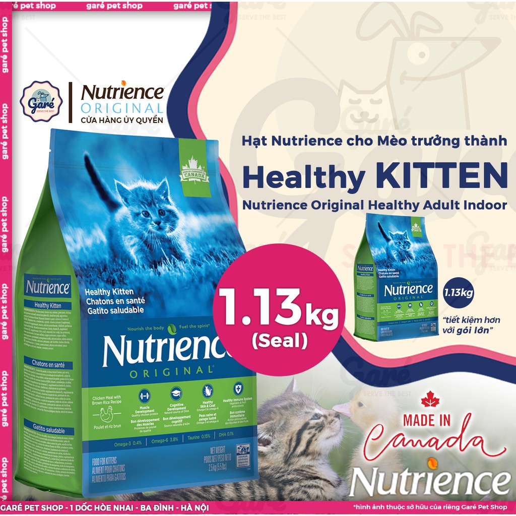 500gr - Hạt Kitten cho Mèo con Nutrience Original Healthy Kitten