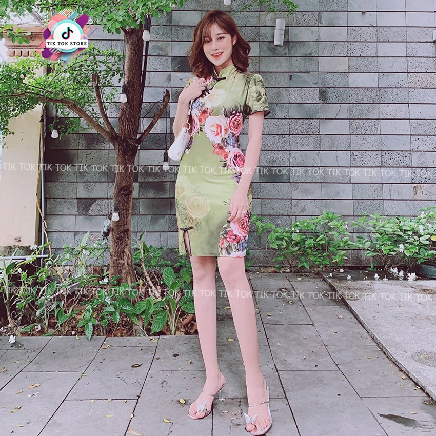 Sườn xám cách tân, váy ôm body TIK TOK STORE | BigBuy360 - bigbuy360.vn