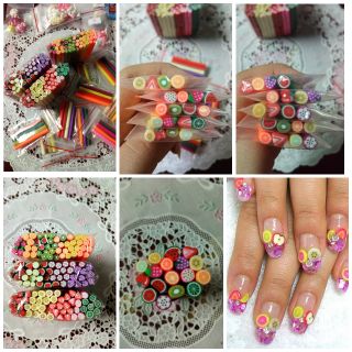 Combo 50 thanh nail đất sét trái cây