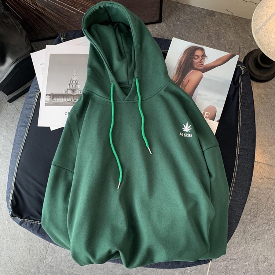 Áo Hoodie Unisex ⚡ 𝐆𝐢́𝐚 𝐇𝐮̉𝐲 𝐃𝐢𝐞̣̂𝐭 ⚡ Hoodie GO GREEN trẻ trung năng động Chất Liệu Nỉ Bông - Xuất Hàn Cao Cấp | BigBuy360 - bigbuy360.vn