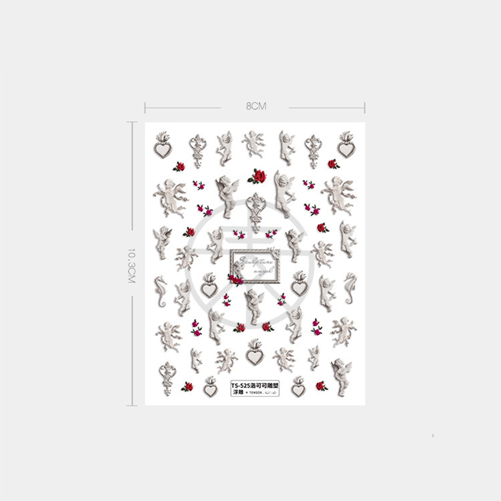 Miếng Dán Trang Trí Móng Tay 5D Sáng Tạo