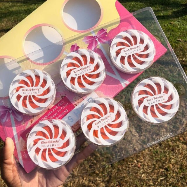 Tách lẻ set má hồng que kem kiss beauty