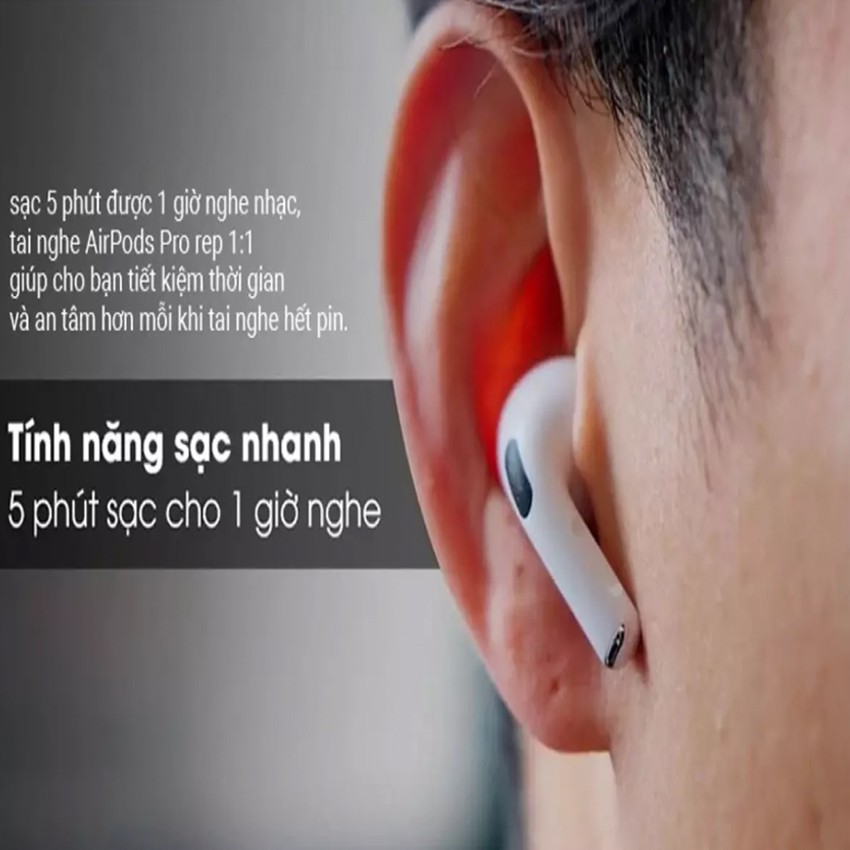 Tai Nghe Bluetooth Pro - Bản Nâng Cấp Airpods Pro Chip Jerry A8s - Xuyên âm - Khử ồn - Định vị - Đổi tên. Bảo hành 1 năm | BigBuy360 - bigbuy360.vn