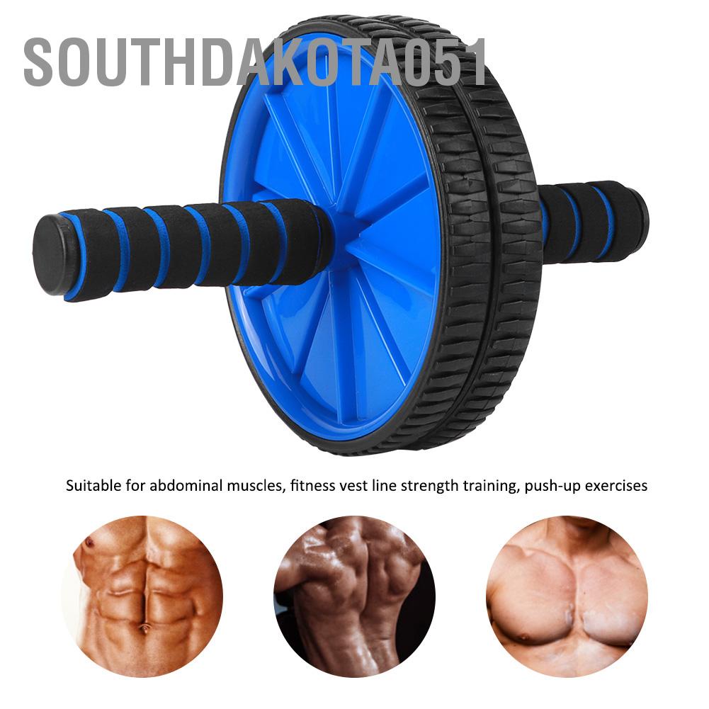 Con Lăn Đôi Đường Kính 18cm Hỗ Trợ Luyện Tập Cơ Bụng Màu Xanh Dương