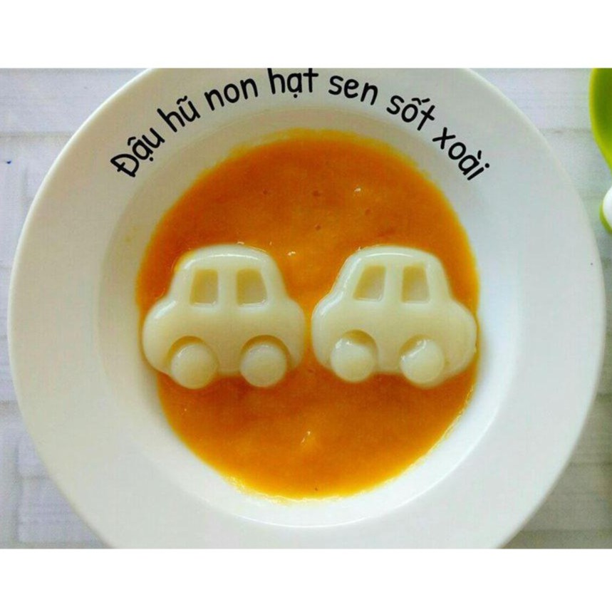 Set 6 khuôn làm cơm, bánh ăn dặm cho bé hình Gấu, thỏ, cá, ô tô, trái tim, ngôi sao