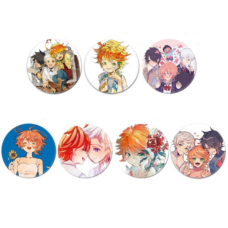 Huy Hiệu Cài Áo Họa Tiết Hoạt Hình Neverland Emma