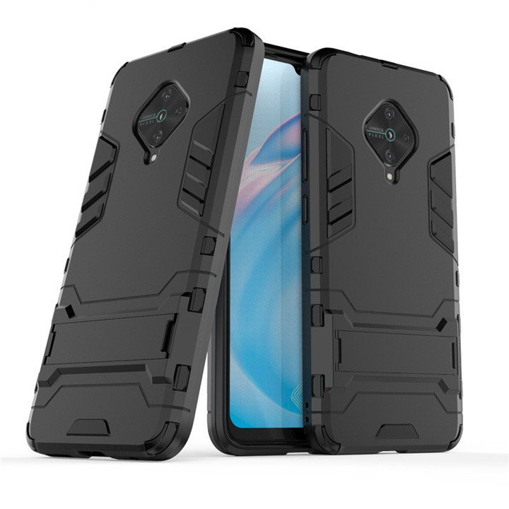 Ốp lưng Vivo S1 Pro, Vivo Y9s chống sốc Iron man có chân dựng máy
