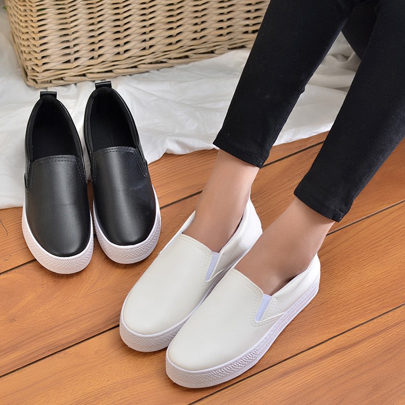 Giày slip on nữ đế độn, giày bánh mì GTTG28