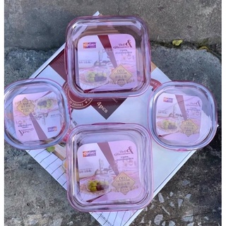 BỘ THỐ THUỶ TINH DELI ( SET 4 MÓN)