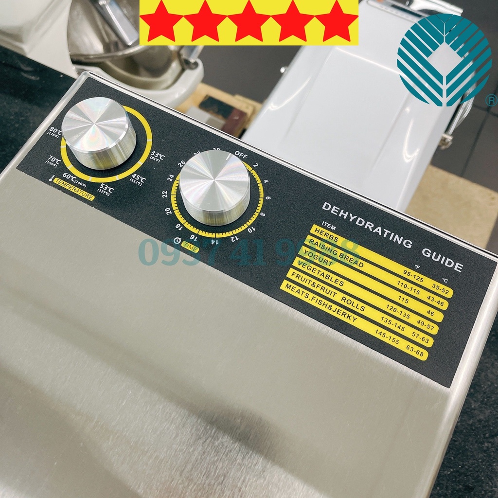 Máy sấy thực phẩm 6 khay Dehydrator cao cấp 29x29cm ST03 - Đại Vạn Phát