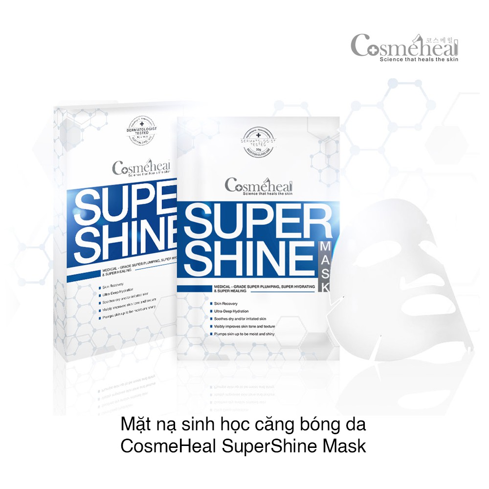 Mặt nạ căng bóng Cosmeheal Supershine Mask 5 miếng - Hàn Quốc