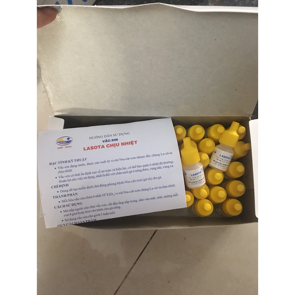 Lasota chịu nhiệt 25 liều dùng cho gà, chim