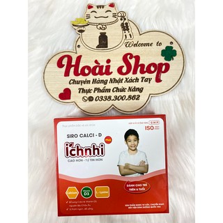 Siro Canxi – D Ích Nhi cho trẻ trên 6 tuổi hộp 4 vỉ x 5 ống 10ml