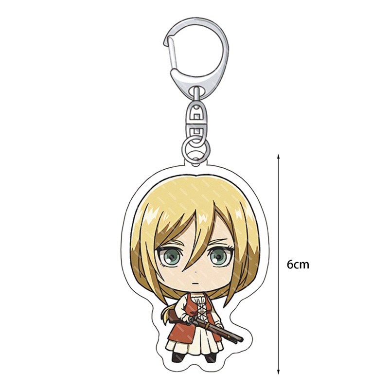 Móc khóa nhựa acrylic hình nhân vật Songping Attack On Titan độc đáo dễ thương