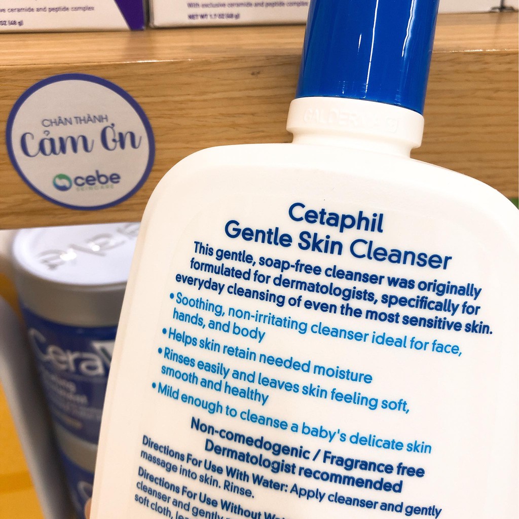 Sữa rửa mặt Cetaphil Gentle Skin Cleanser Face & Body (591mL)