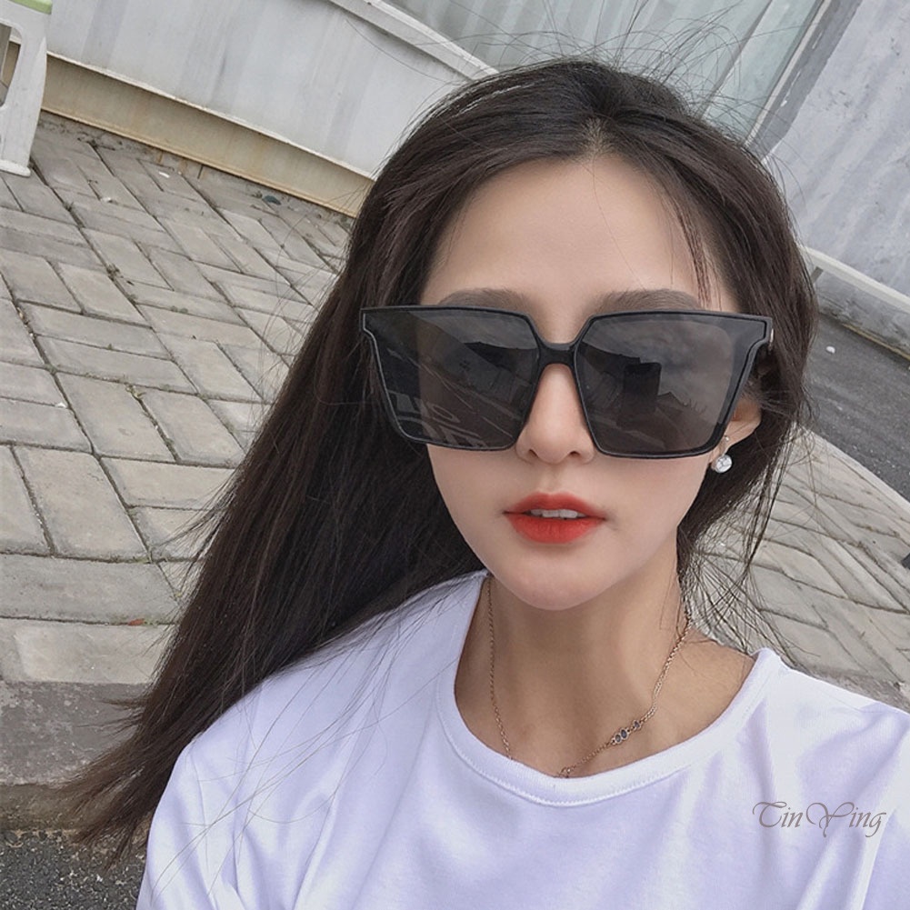 GETNOIVAS Kính mát gọng vuông lớn phong cách cổ điển thời trang cho nữ