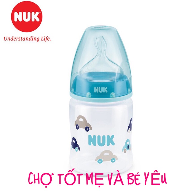 BÌNH SỮA NUK CỔ RỘNG NHỰA PP 150ML