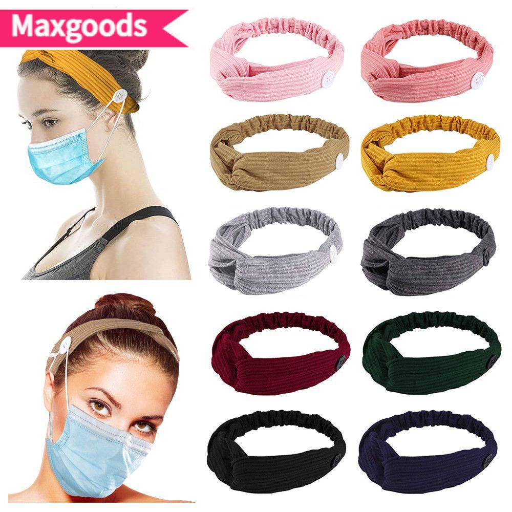 Băng Đô Cài Tóc Chống Trượt Có Nút Gài Hỗ Trợ Tập Yoga / Thể Thao