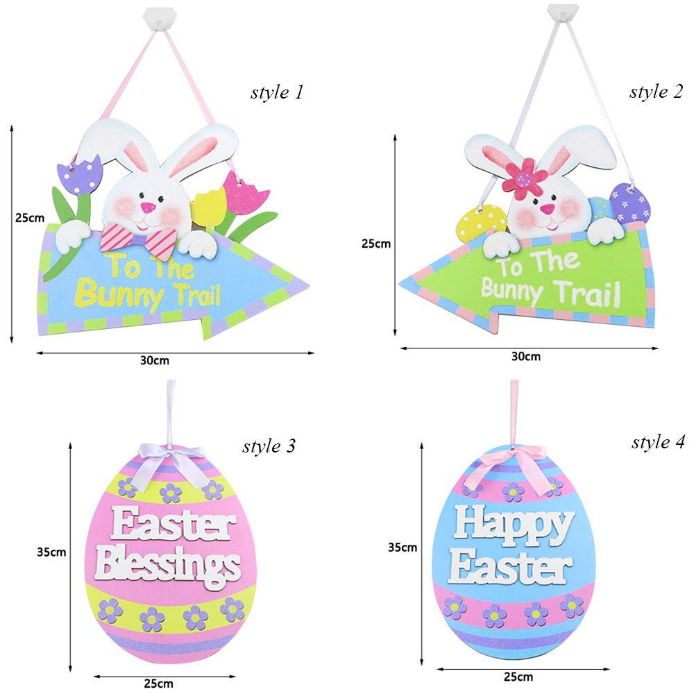 ESPO Thỏ Phục Sinh Bằng Gỗ Treo Trang Trí Sân Vườn