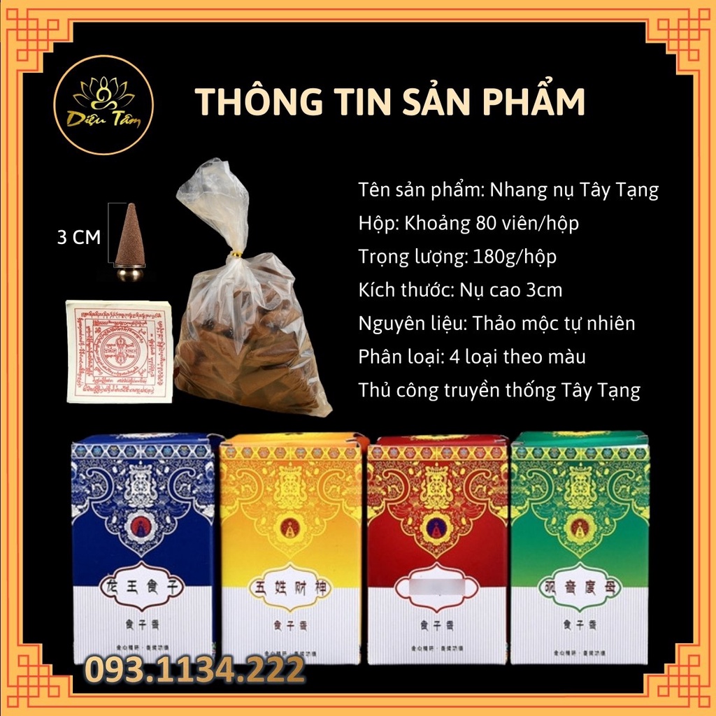 Nhang nụ - trầm hương Tây Tạng thảo dược xông nhà đồ thờ cúng phong thủy