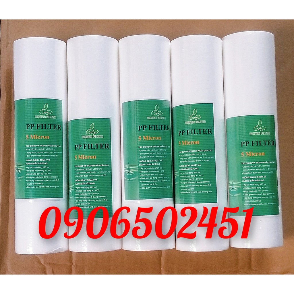 [FREESHIP 99K]_COMBO Bộ lọc nước sinh hoạt 3 cấp 30C3 Trong và Bộ 5 lõi lọc nước số 1 PPF 10INCH