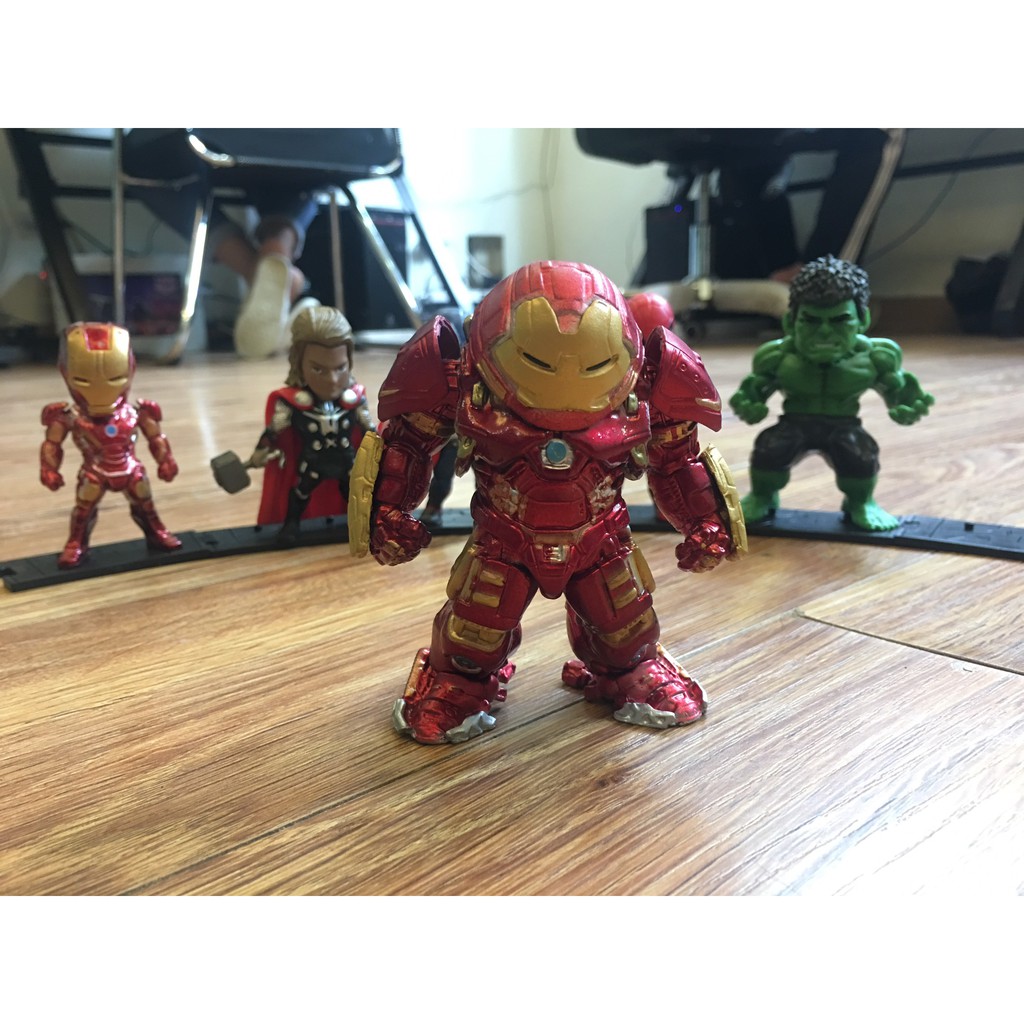 Bộ mô hình mini để bàn Marvel 6 nhân vật siêu anh hùng (có Hulkbuster siêu đẹp)