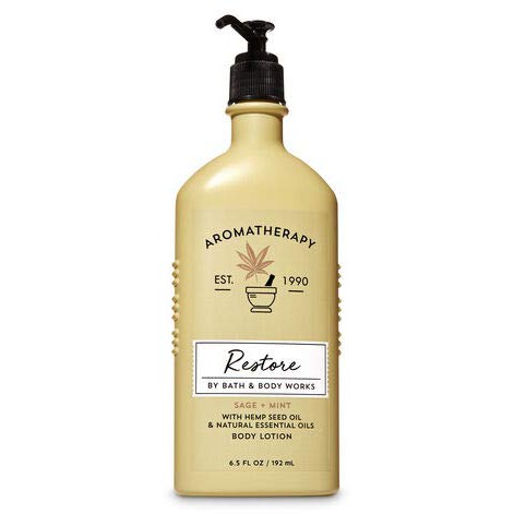 Sữa dưỡng thể thư giãn Restore - Bath & Body Works Aromatherapy (192ml)