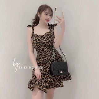 Đầm beo cột dây nơ