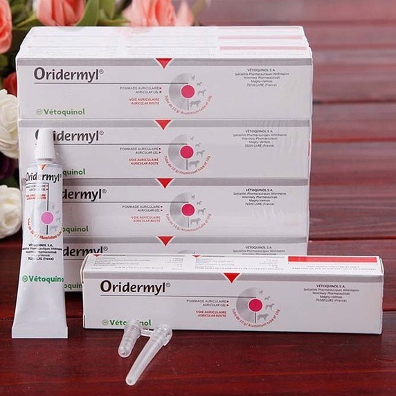 Sản phẩm vệ sinh tai Oridermyl làm sạch rận tai chó mèo và ngăn ngừa viêm tai