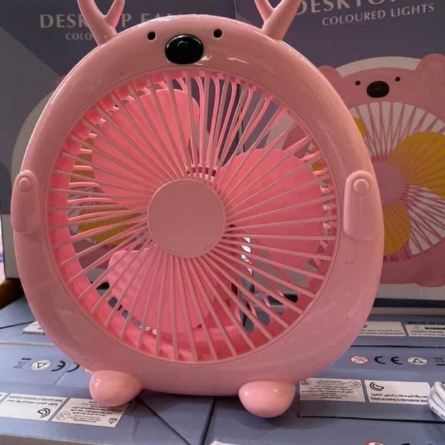 Quạt tích điện mini hình thú đáng yêu