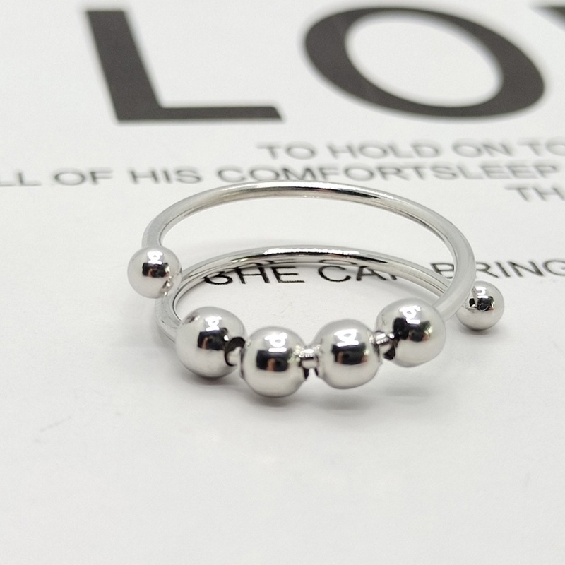 Set 5 Nhẫn Bạc Có Thể Điều Chỉnh Kích Cỡ Dành Cho Nữ