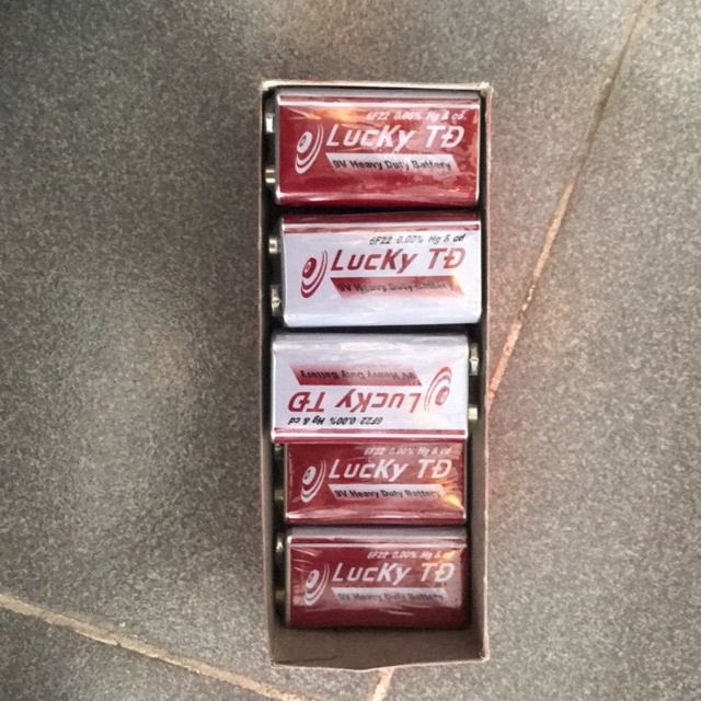 pin vuông lucky TD 9v