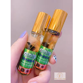 03 chai dầu nhân sâm ginseng green herb oil 8ml thái lan