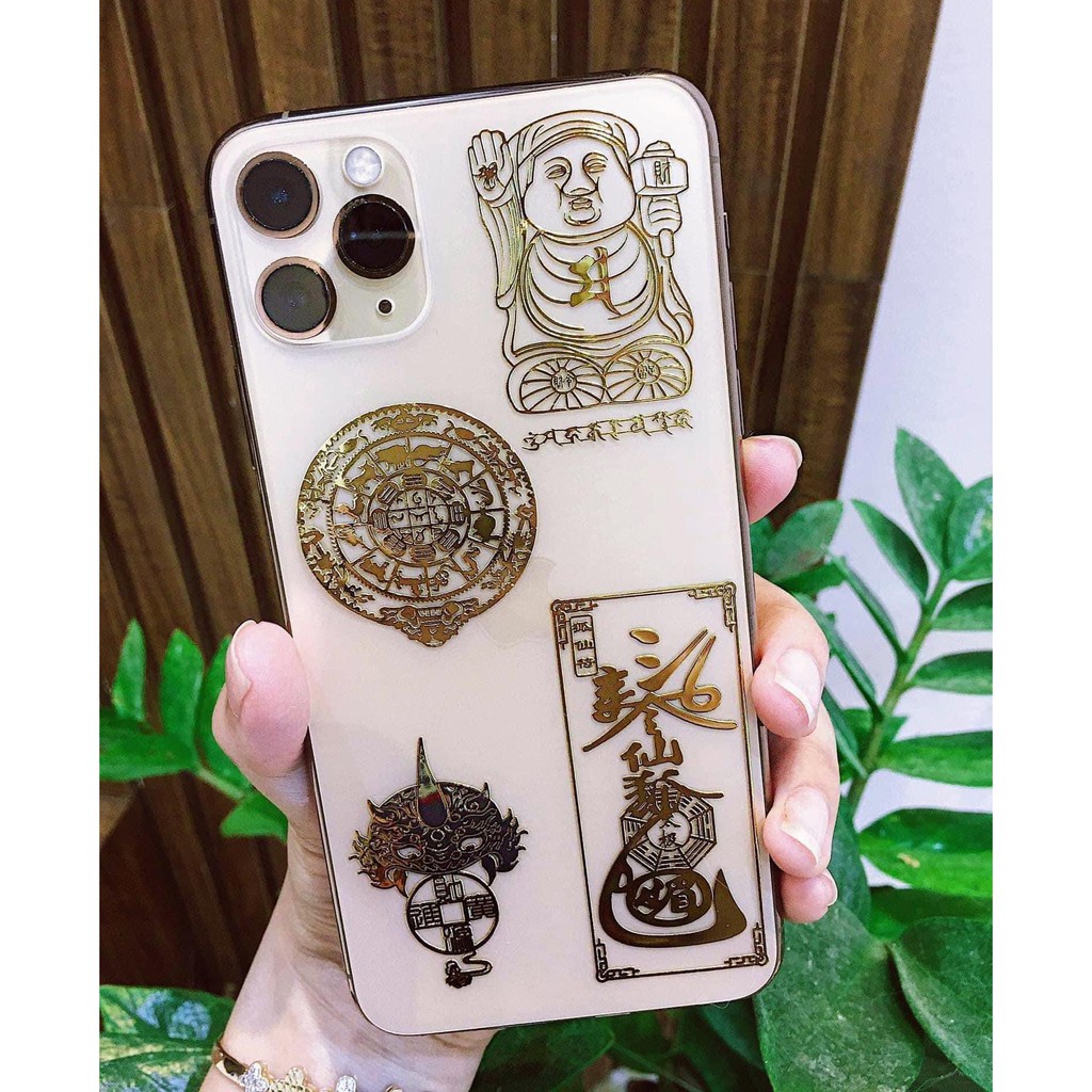 Linh phù dán điện thoại mang lại may mắn, tài lộc, thỉnh thần tài giúp đỡ làm ăn thuận lợi