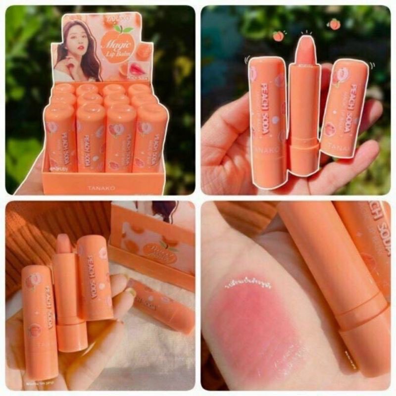 ( Chính hãng) Son dưỡng môi hồng mùi đào kiss beauty | BigBuy360 - bigbuy360.vn