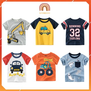 Áo phông bé trai ,Áo thun trẻ em cộc tay chất cotton cao cấp  BO20