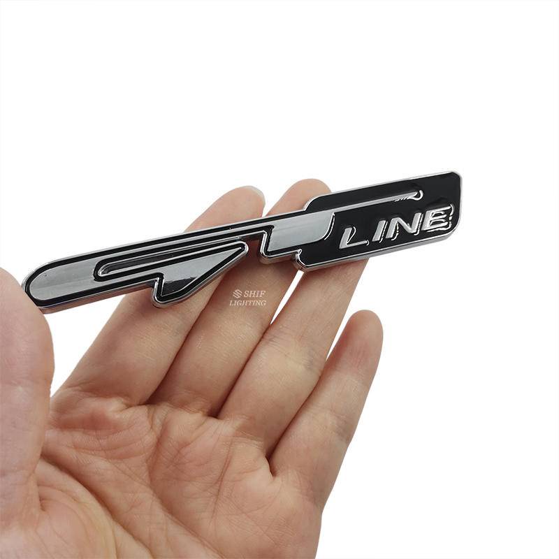 Miếng dán logo GT LINE bằng kim loại dành cho trang trí xe hơi