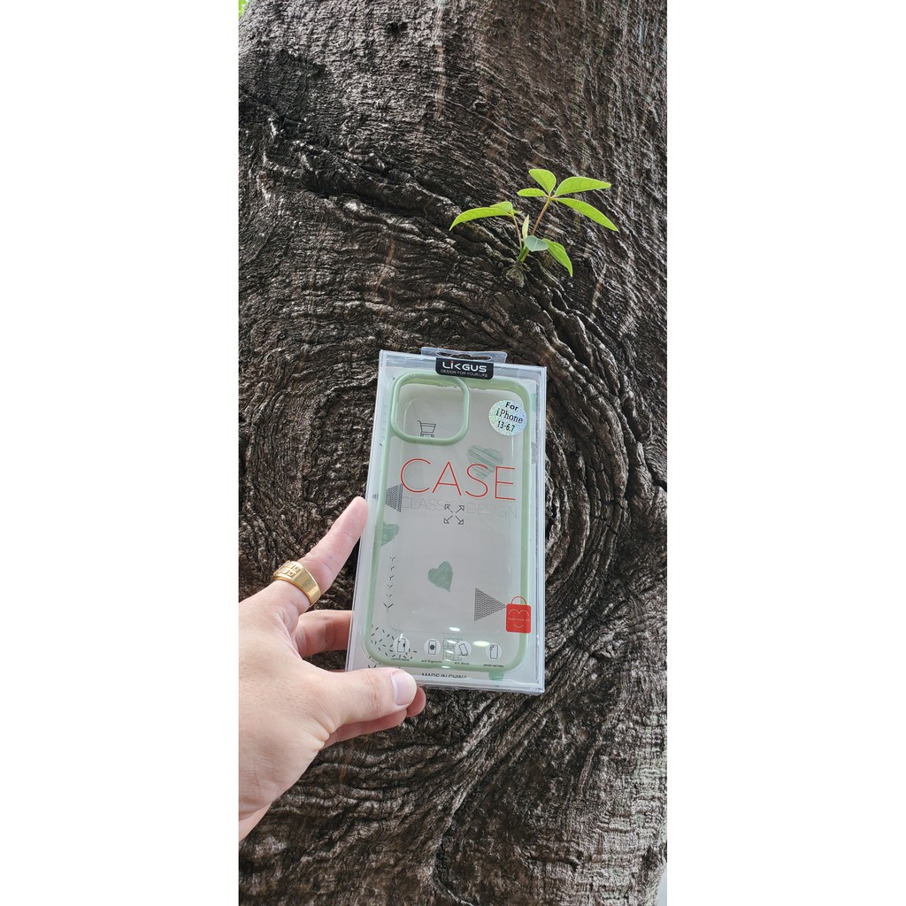 (IPHONE 13) Ốp lưng Likgus lưng trong viền màu IPhone 13 / 13 Pro / 13 Pro Max Hàng chính hãng
