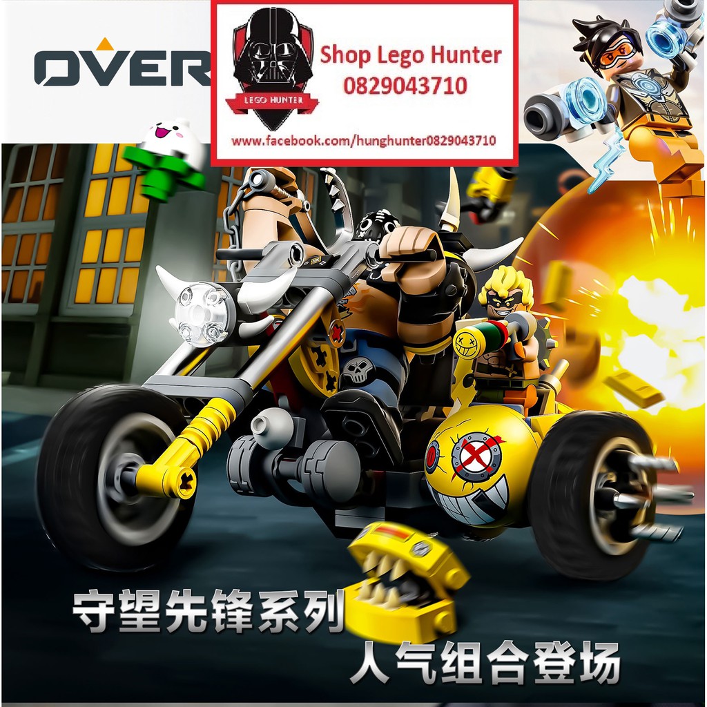 GM 85035 OverWatch Junkrat & Roadhog bộ đồ chơi lắp ráp 380 chi tiết