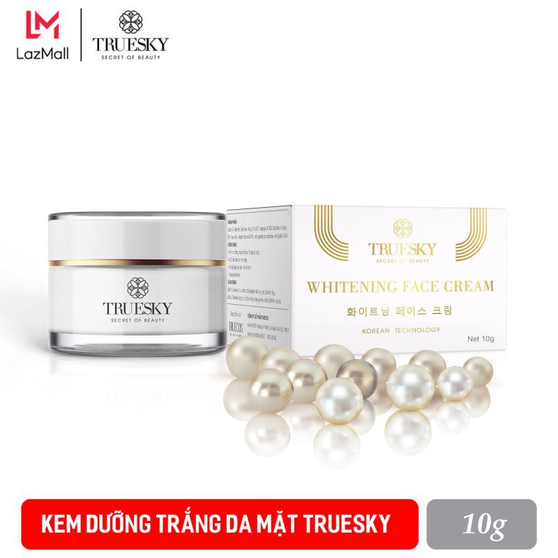 Kem dưỡng trắng da mặt Truesky chiết xuất từ ngoc trai Whitening Face Cream 15g