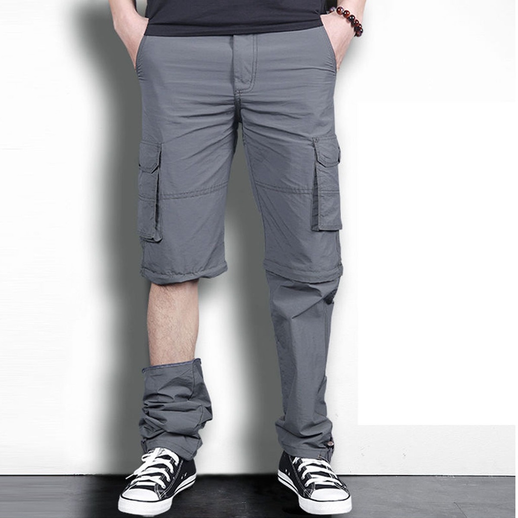 Quần Thể Thao Tháo Ống Jogger Nam US ARMY Vải Gió, Dáng Thể Thao, Bo Ống Trẻ Trung, Lưng Chun Thoải Mái